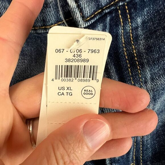 Aerie Women's XL Blue Distressed Denim Cut-Off Shorts Casual NWT - Picture 6 of 8